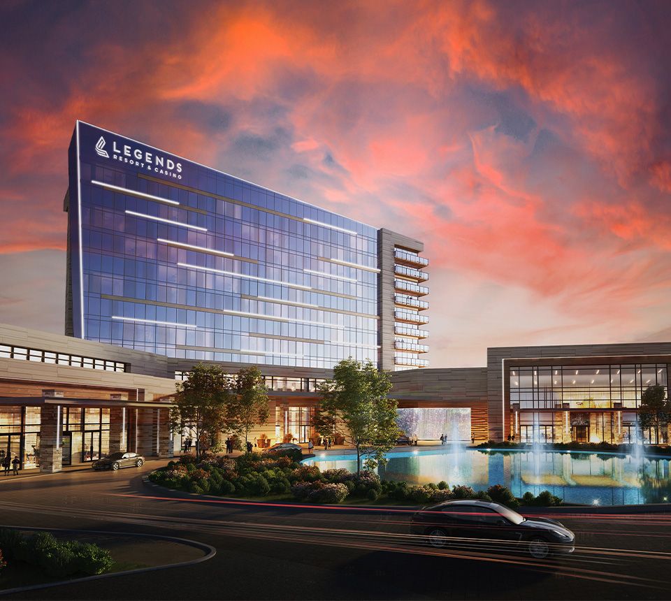 Legends Casino exterior Cherokee Nation Entertainment